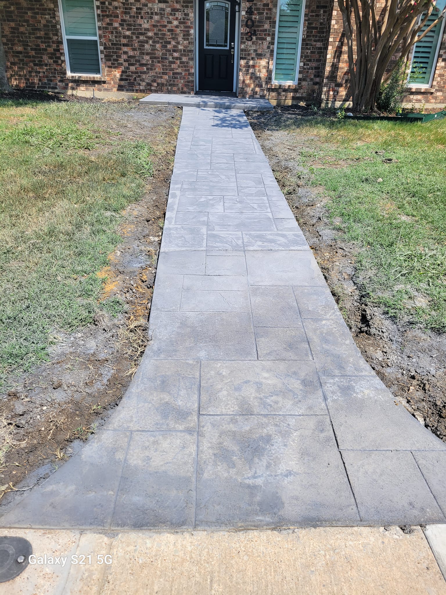 Stamped concrete