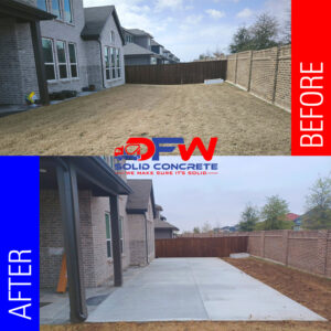 patio before and after